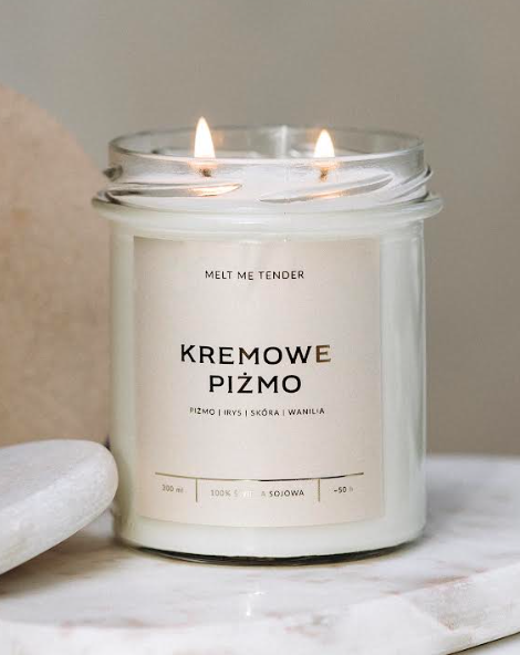 świeca sojowa kremowe piżmo