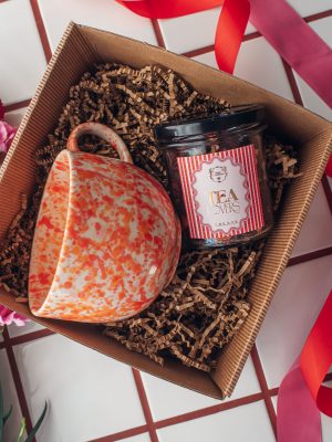 zestaw z kubkiem orange