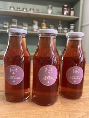 zestaw syropów lawendowych