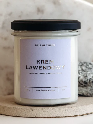 Świeca sojowa KREM LAWENDOWY