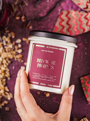 Świeca sojowa RED WINE PRALINES