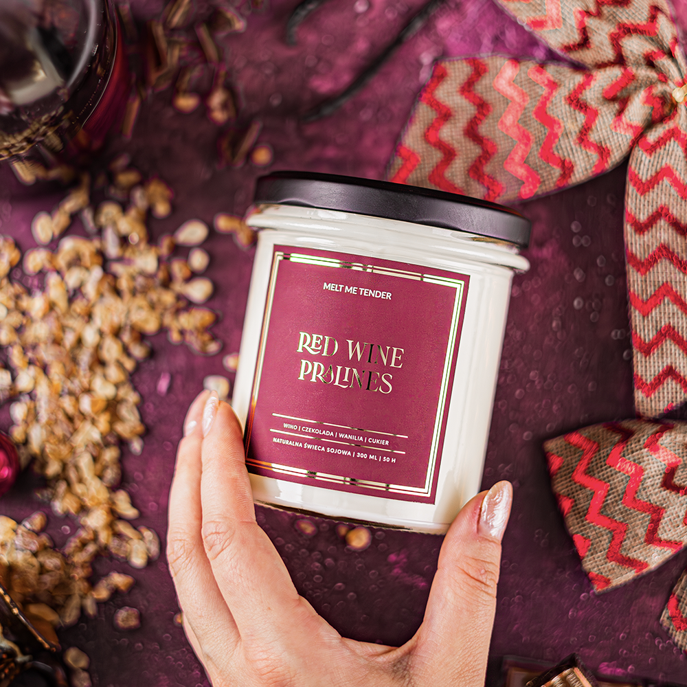 Świeca sojowa RED WINE PRALINES