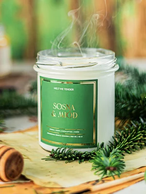 Świeca sojowa SOSNA&MIÓD