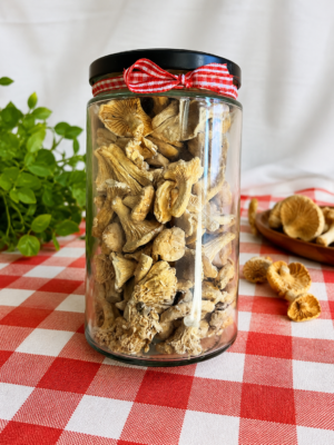 Kurki liofilizowane w słoiku 25 g – naturalny smak lasu przez cały rok