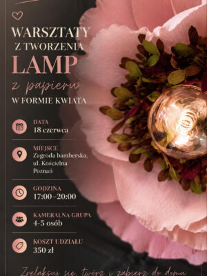 Warsztaty tworzenia lamp z papieru – stwórz własną, wyjątkową lampę 18.06.2026
