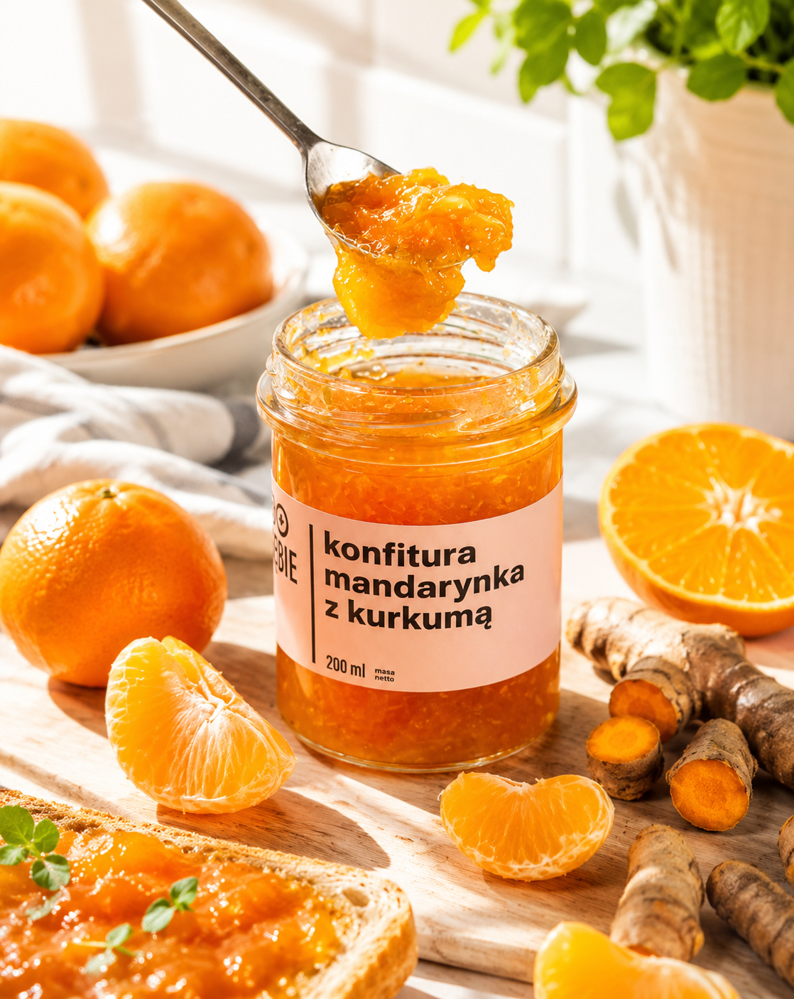 konfitura mandarynka z kurkumą