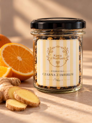 herbatka czarna z imbirem