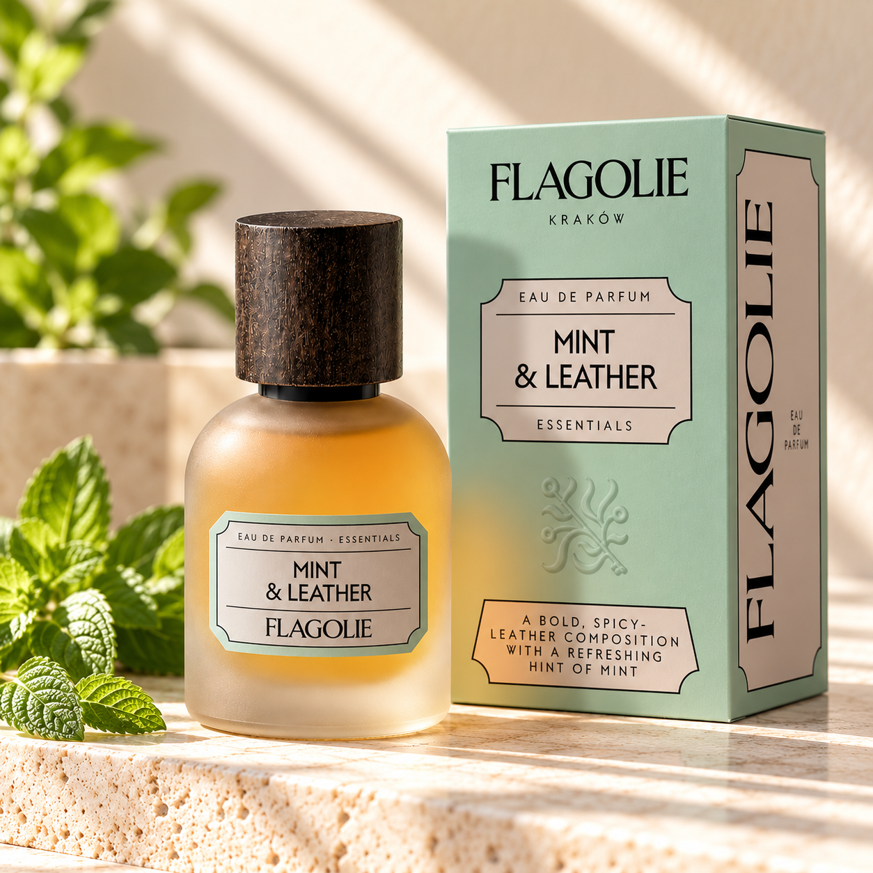 perfumy mięta i skora